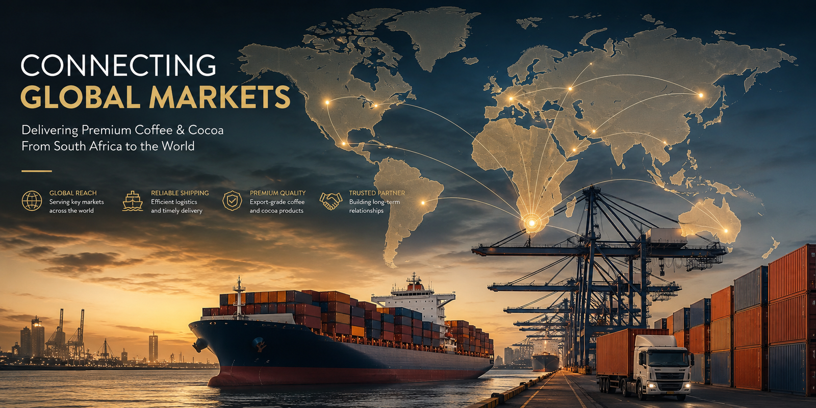 global coffee and cocoa export markets